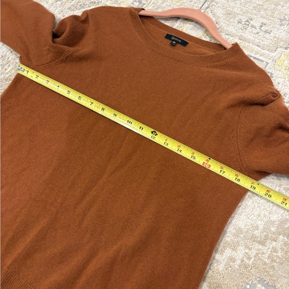 Quince Mongolian Cashmere Crewneck Sweater in Chestnut - Picture 5 of 8